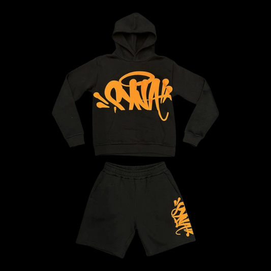 CONJUNTO SYNA WORLD "ORANGE AND BLACK"