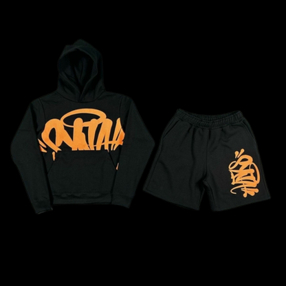 CONJUNTO SYNA WORLD "ORANGE AND BLACK"