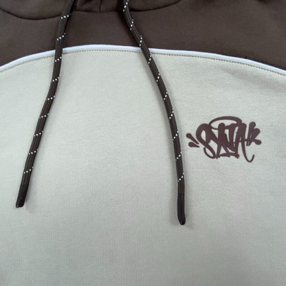 CONJUNTO SYNA WORLD "WHITE AND BROWN"